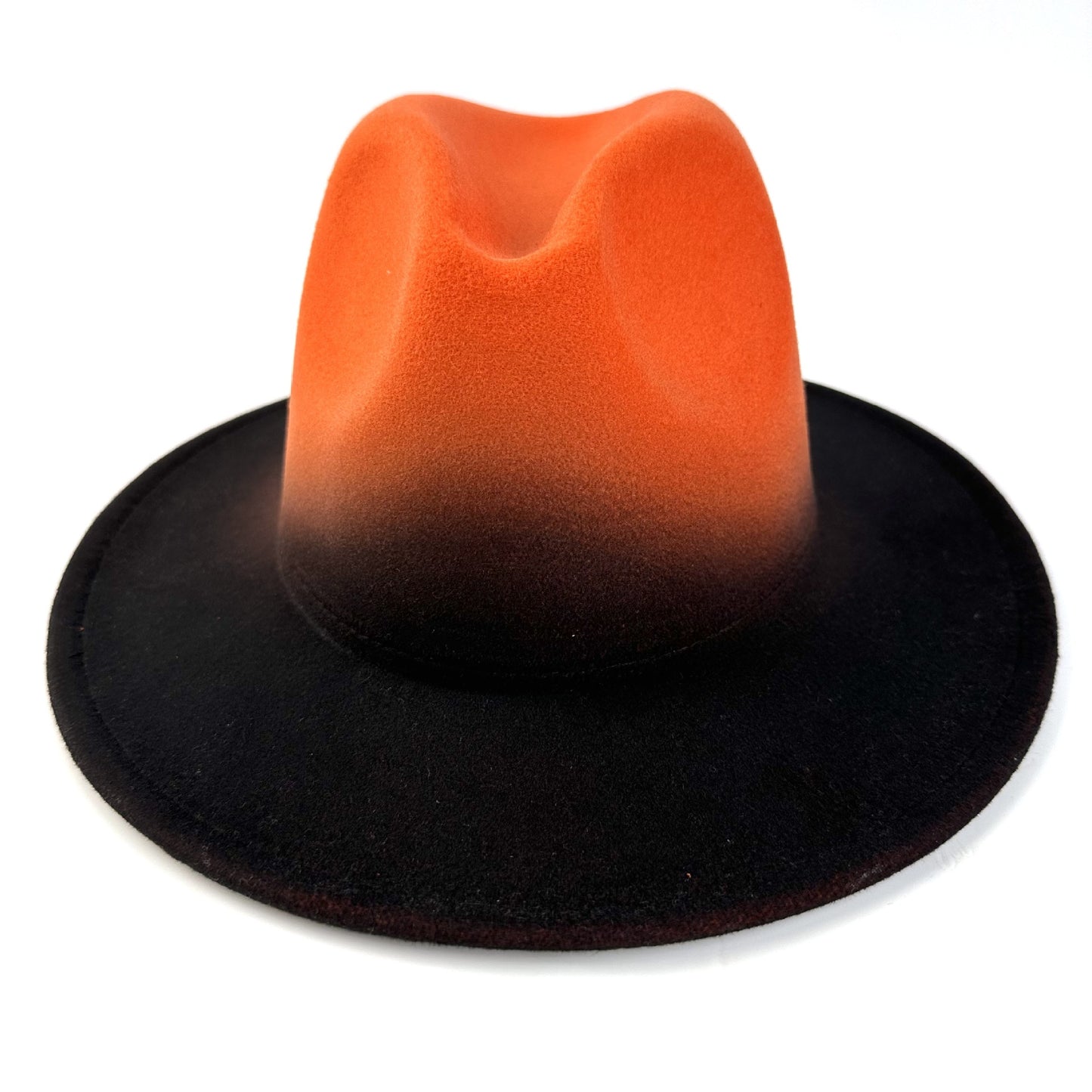 's Western Cowboy Hat - Wide Brim Gradient Blue/White/Navy/Dark Brown/Coffee Brown Felt, Funky Ombre Style for Rodeo, Country Music Festivals, Cowboy Parties - Durable & Hand Washable (No Feathers)