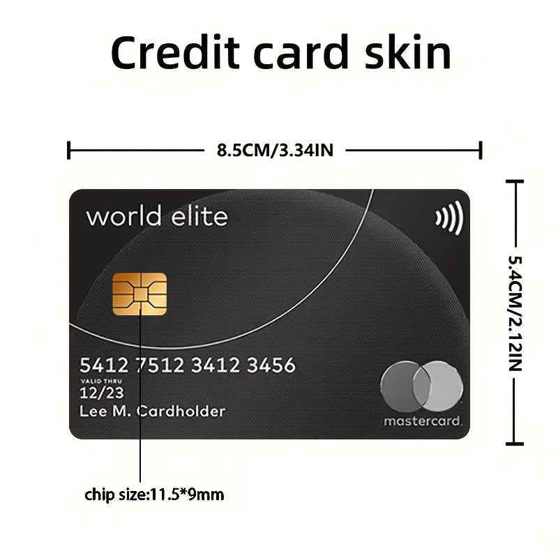 "Minimalist luxury stickers"Credit Card Sticker used for EBT, transportation, keys, credit cards, debit cards, card skins, protect bank cards, no bubbles, High Quality, suitable for small chip cards, Keycard Sticker, Modern D