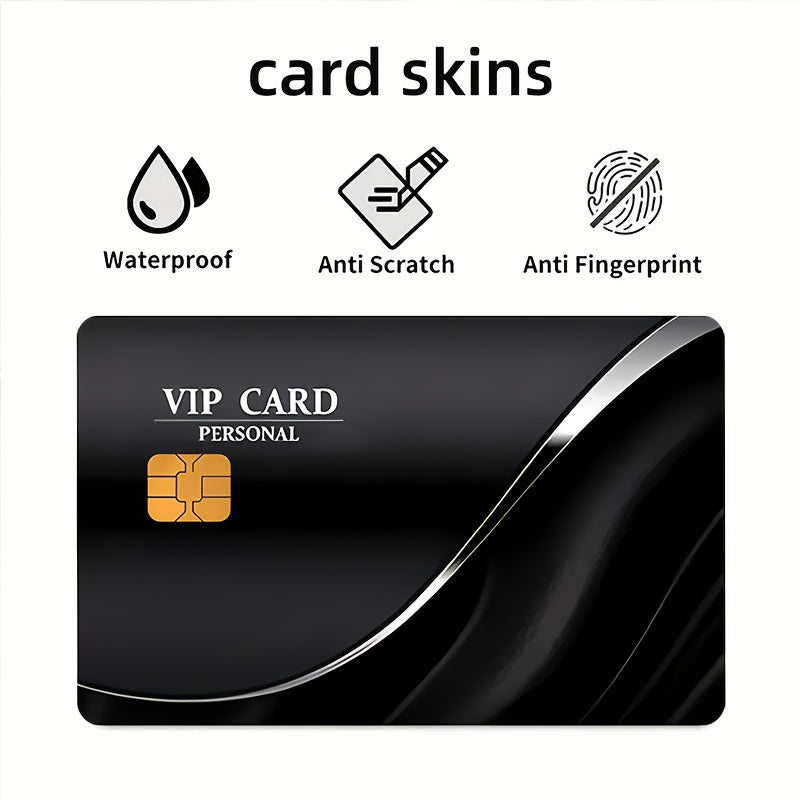 "2pcs Unique VIP Card"Credit Card Sticker used for EBT, transportation, keys, credit cards, debit cards, card skins, protect bank cards, no bubbles, High Quality, suitable for small chip cards