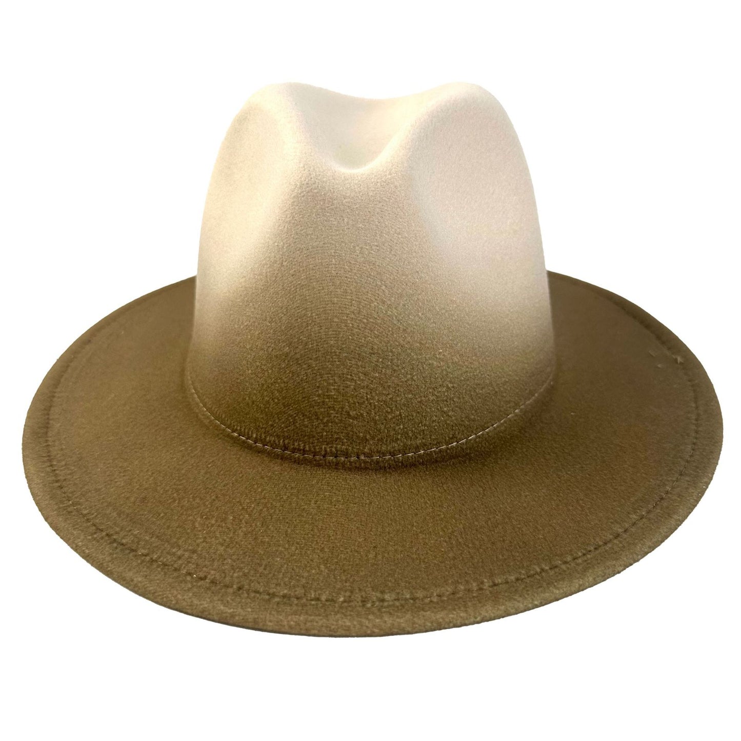 's Western Cowboy Hat - Wide Brim Gradient Blue/White/Navy/Dark Brown/Coffee Brown Felt, Funky Ombre Style for Rodeo, Country Music Festivals, Cowboy Parties - Durable & Hand Washable (No Feathers)