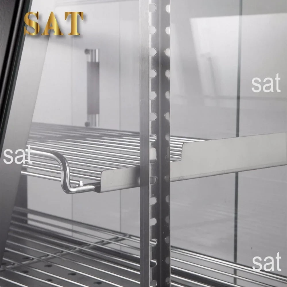 -for Barton Commercial 3-Tier Food Warmer W/27 Display Case 1200W Electric Buffet Restaurant Countertop Pizza Hot Dog