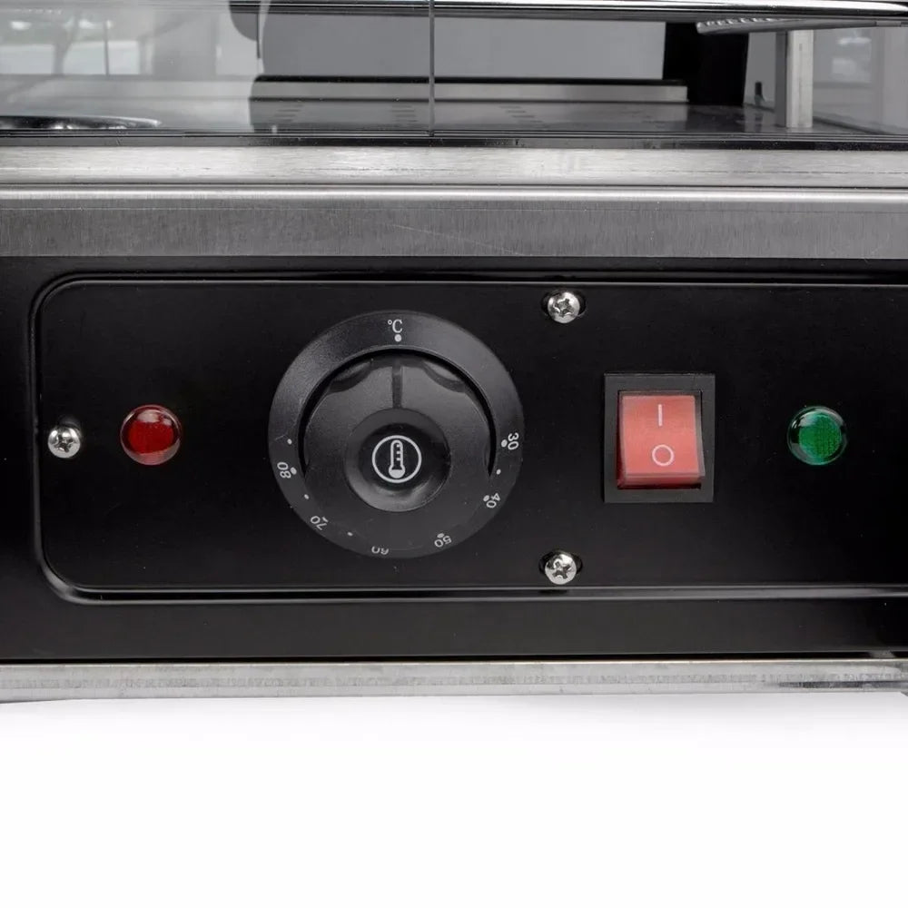 -for Barton Commercial 3-Tier Food Warmer W/27 Display Case 1200W Electric Buffet Restaurant Countertop Pizza Hot Dog