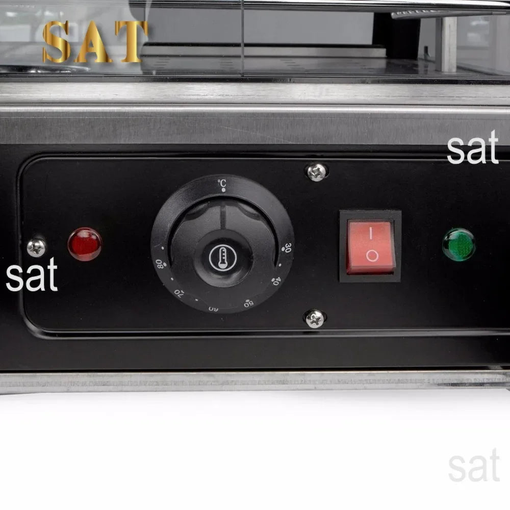 -for Barton Commercial 3-Tier Food Warmer W/27 Display Case 1200W Electric Buffet Restaurant Countertop Pizza Hot Dog