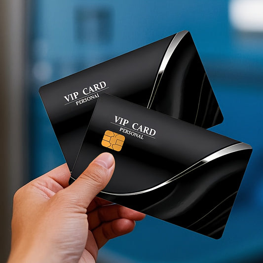 "2pcs Unique VIP Card"Credit Card Sticker used for EBT, transportation, keys, credit cards, debit cards, card skins, protect bank cards, no bubbles, High Quality, suitable for small chip cards