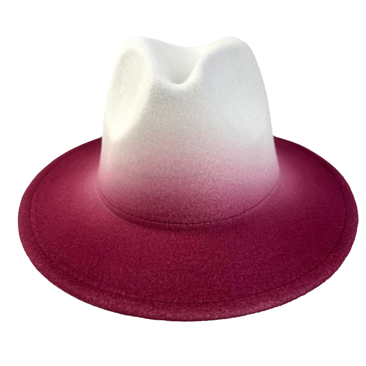 's Western Cowboy Hat - Wide Brim Gradient Blue/White/Navy/Dark Brown/Coffee Brown Felt, Funky Ombre Style for Rodeo, Country Music Festivals, Cowboy Parties - Durable & Hand Washable (No Feathers)